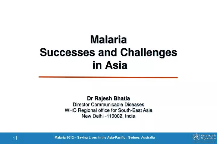 malaria successes and challenges in asia