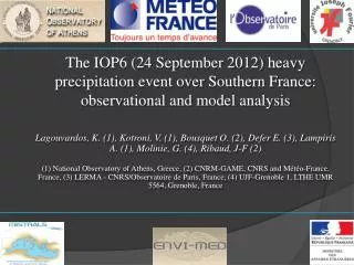 The IOP6 (24 September 2012) heavy precipitation event over Southern France: