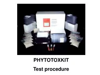 PHYTOTOXKIT Test procedure