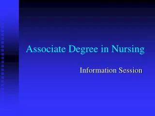 Associate Degree in Nursing