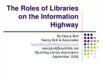 PPT - CHANGING ROLES OF LIBRARIES PowerPoint Presentation, Free ...