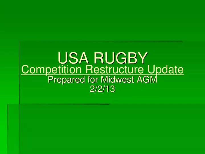 usa rugby competition restructure update prepared for midwest agm 2 2 13