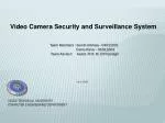 Video Camera Security and Surveillance System - slide 1