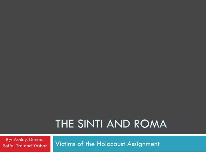 the sinti and roma