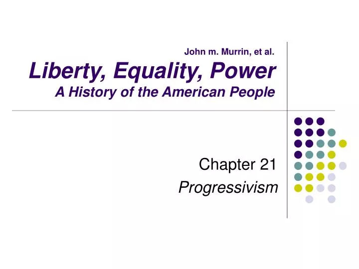 john m murrin et al liberty equality power a history of the american people