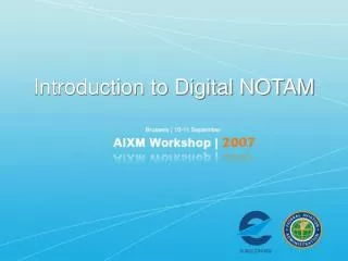 Introduction to Digital NOTAM