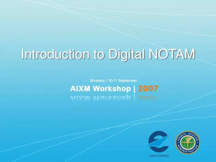 introduction to digital notam
