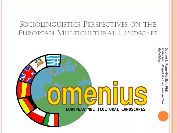 sociolinguistics perspectives on the european multicultural landscape