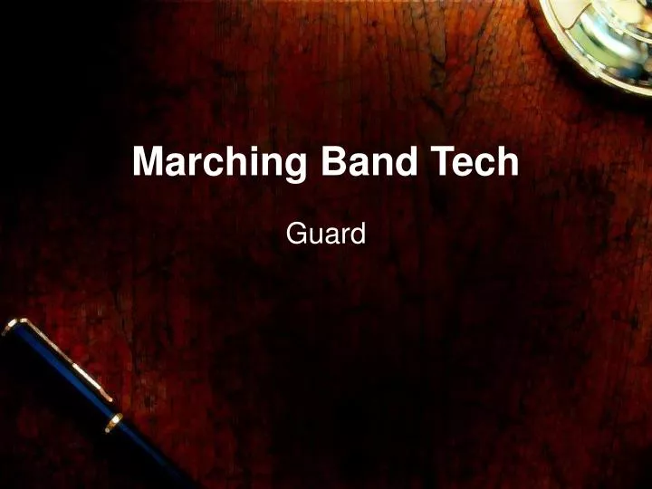 marching band tech