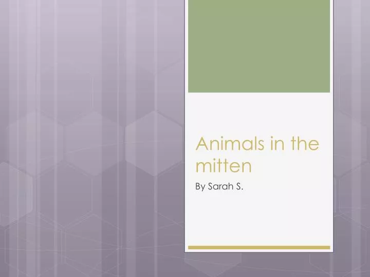 animals in the mitten