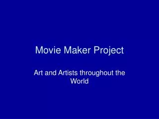 Movie Maker Project