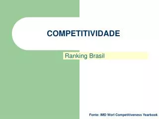 competitividade