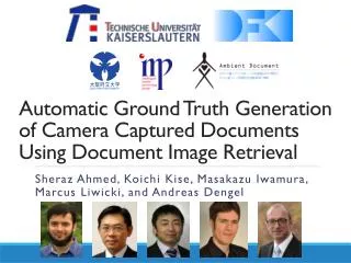 Automatic Ground Truth Generation of Camera Captured Documents Using Document Image Retrieval