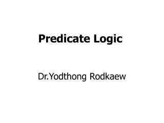 predicate logic