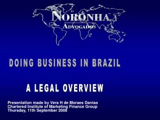 DOING BUSINESS IN BRAZIL A LEGAL OVERVIEW