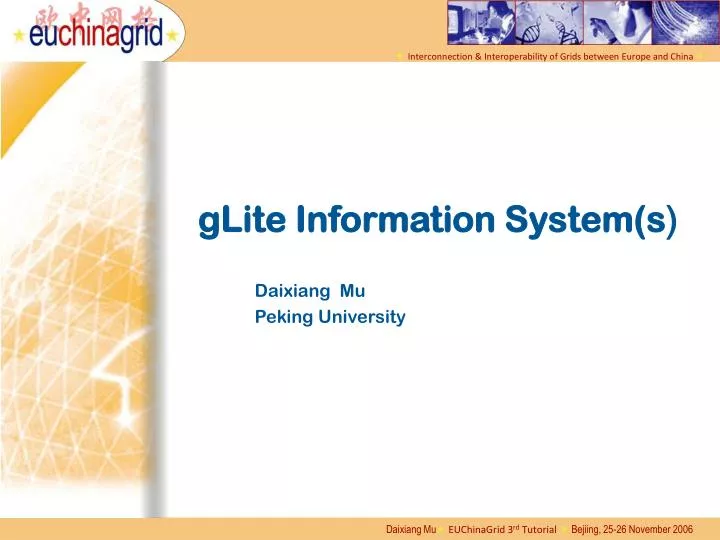 glite information system s