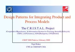 Design Patterns for Integrating Product and Process Models