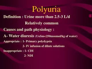 Polyuria