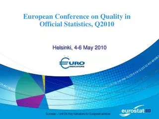 European Conference on Quality in Official Statistics, Q2010