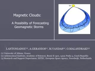 Magnetic Clouds: A Possibility of Forecasting Geomagnetic Storms