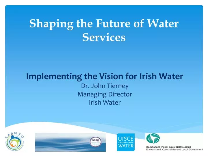 shaping the future of water services
