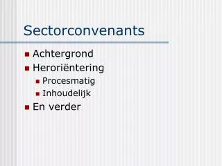 sectorconvenants