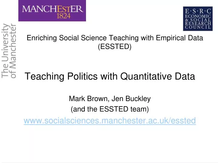 enriching social science teaching with empirical data essted