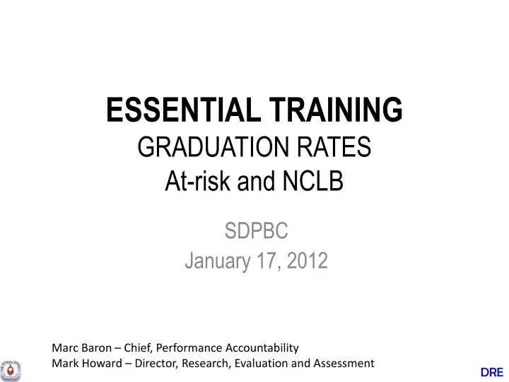 essential training graduation rates at risk and nclb