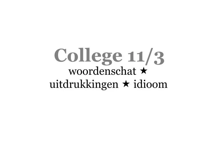 college 11 3