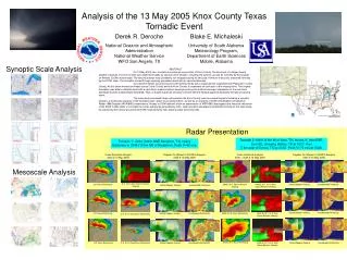 Analysis of the 13 May 2005 Knox County Texas Tornadic Event