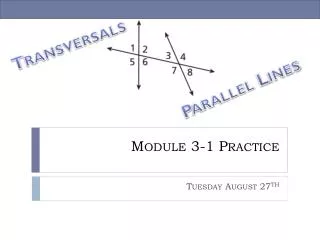 Module 3-1 Practice