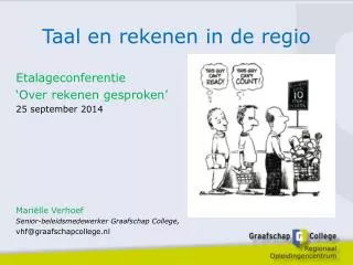 taal en rekenen in de regio