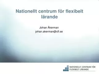nationellt centrum f r flexibelt l rande