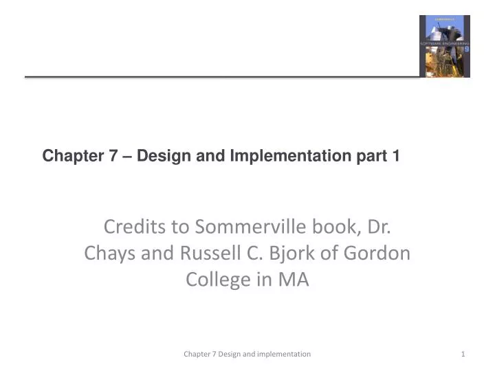 chapter 7 design and implementation part 1