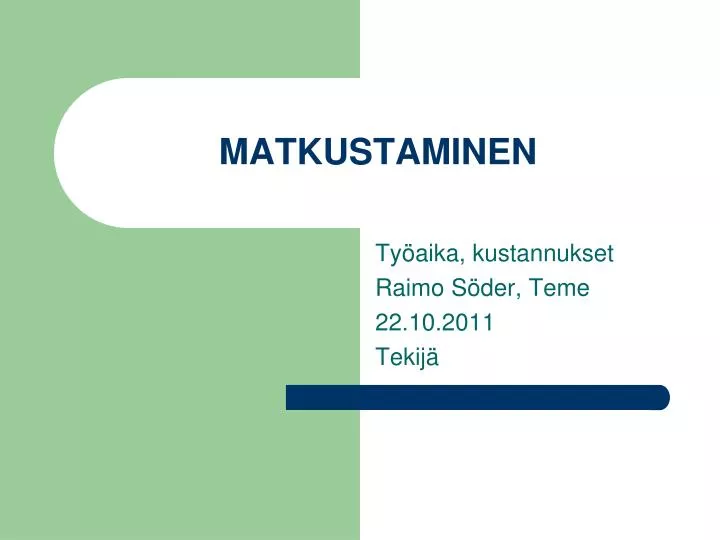 matkustaminen