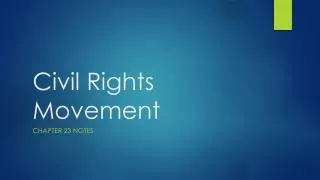 civil rights movement