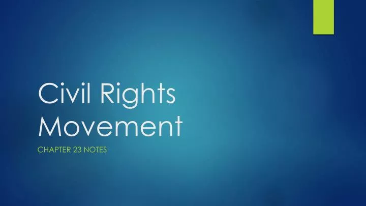 civil rights movement