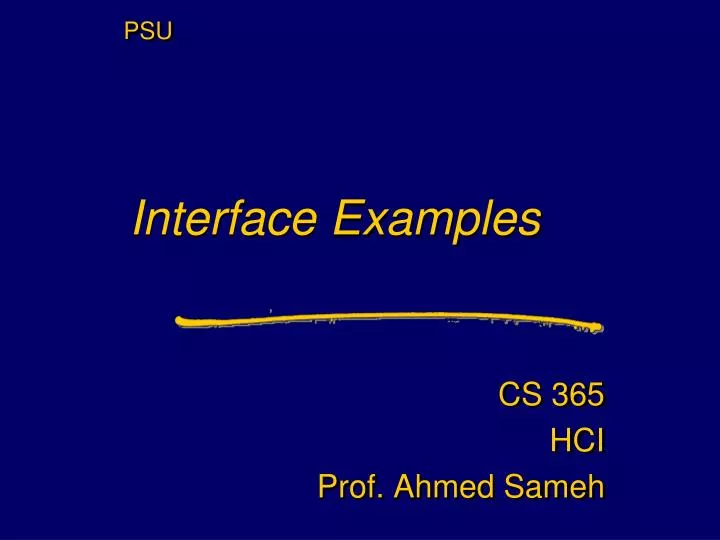 interface examples