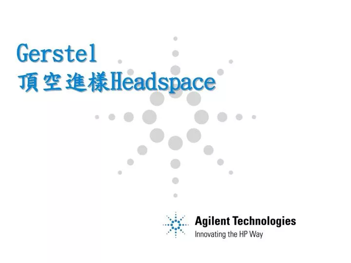 gerstel headspace