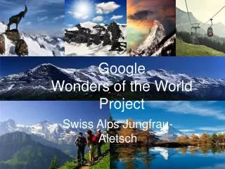 Google Wonders of the World Project