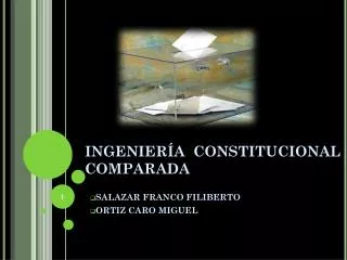 ingenier a constitucional comparada