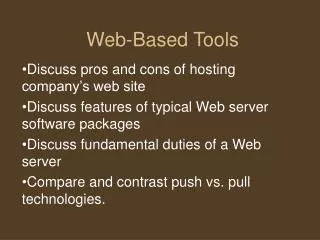 Web-Based Tools