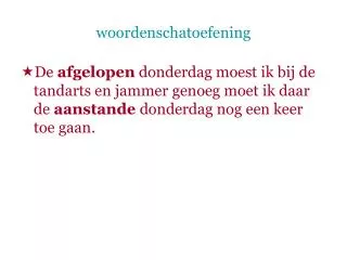 woordenschatoefening
