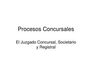 procesos concursales