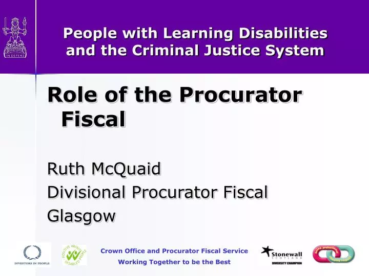 people with learning disabilities and the criminal justice system