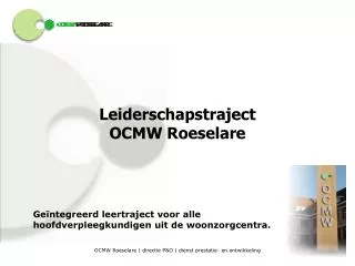leiderschapstraject ocmw roeselare