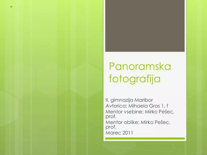 panoramska fotografija