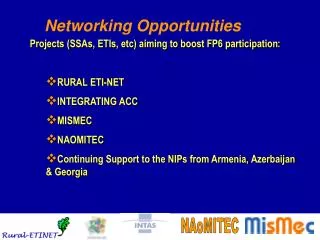 Networking Opportunities