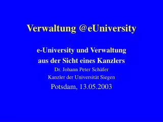 verwaltung @euniversity