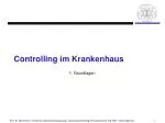 Controlling im Krankenhaus - slide 1